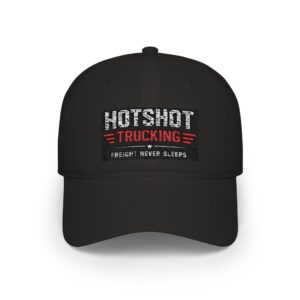 "Hotshot Trucking: Freight Never Sleeps" Red Trucker Hat
